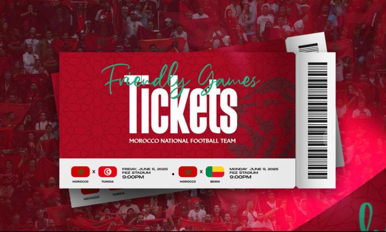 انطلاق عملية بيع تذاكر مباراتي المنتخب الوطني أمام تونس والبنين
