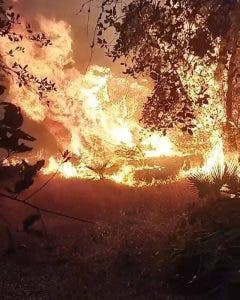 حريق مهول يلتهم غابة هيايضة أولاد حمو بطريق العرائش (الصورة)
