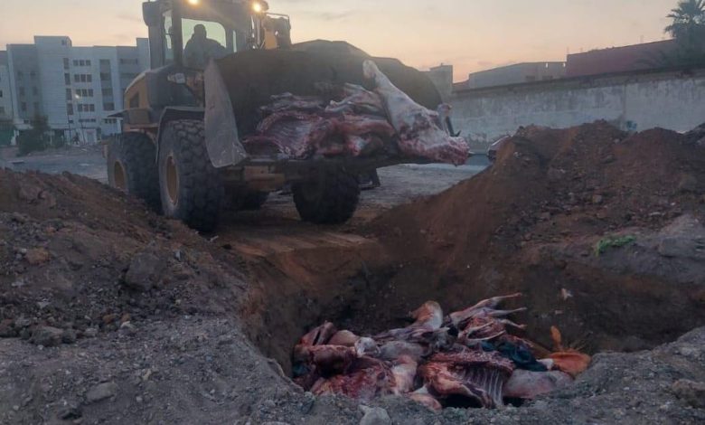 حجز شاحنة محملة بـ3,7 أطنان من اللحوم الحمراء الفاسدة ضواحي البيضاء