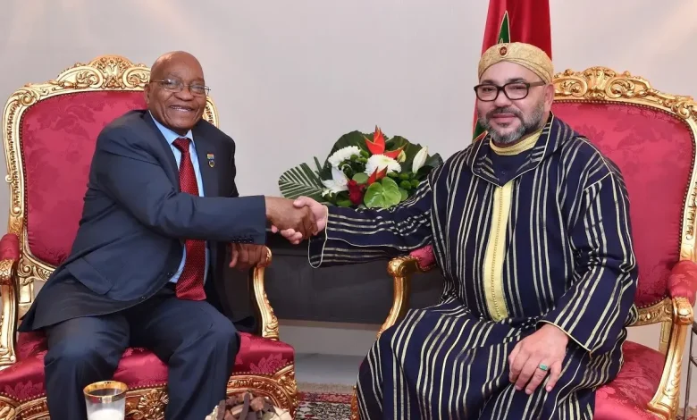 جاكوب زوما يذكّر بلقائه التاريخي مع الملك محمد السادس سنة 2017