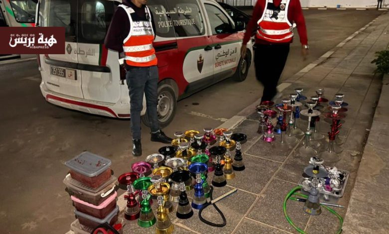 السعيدية.. حملة أمنية ميدانية تستهدف مقاهي “الشيشة” (صور)